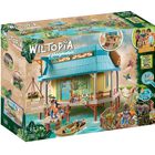 Estaci&oacute;n De Cuidado De Animales Playmobil Wiltopia Con Mesa De Examen Y L&aacute;mparas T&eacute;rmicas