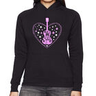 Sudadera Con Capucha Word Art Para Mujer - Es una Historia de Amor - Negro