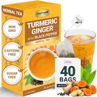 T&eacute; Leaflea De C&uacute;rcuma Y Jengibre, 40 Sobres Sin Cafe&iacute;na
