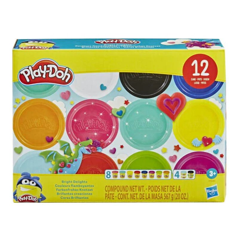 Play-Doh Bright Delights Multicolor Pack 12 Lat... image number null