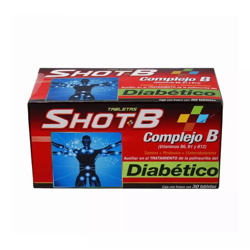Shot B Diab&eacute;tico 30 Tabl. Contra Lumbalgia Y Ci... image number null
