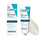 Jab&oacute;n Facial Cerave Clay Para Espumar El Acn&eacute; Con &Aacute;cido Salic&iacute;lico, 120 Ml