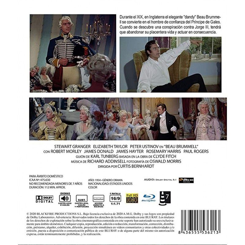 Beau Brummell [blu-ray] (1954) image number null