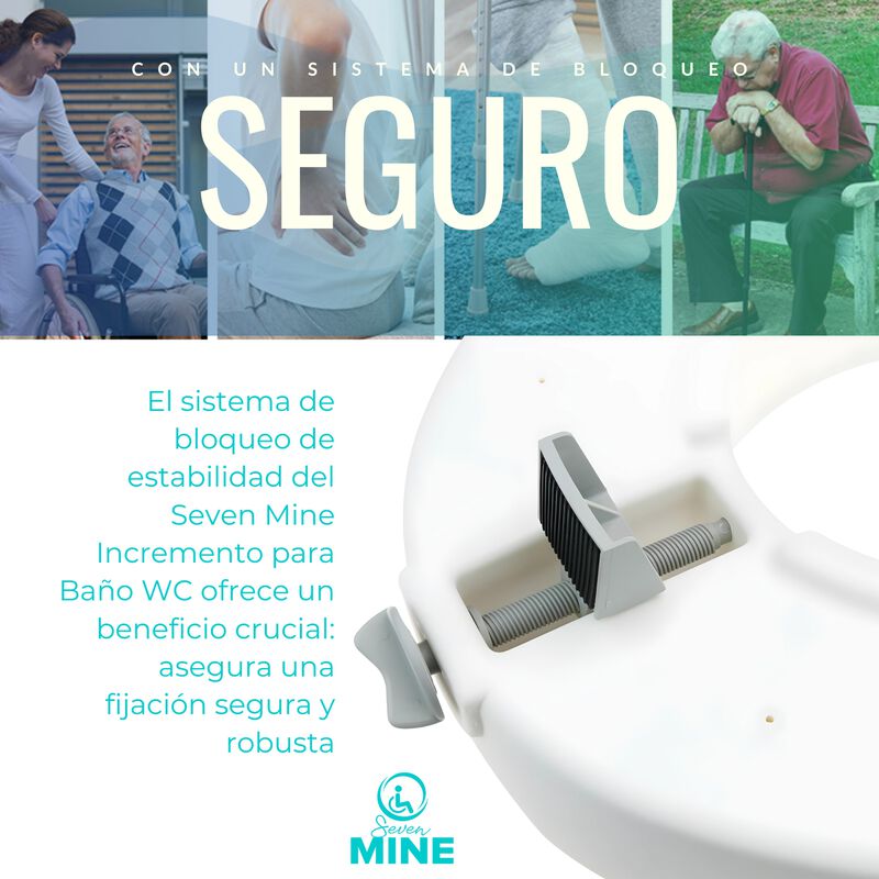 Incremento Ba&ntilde;o WC 11 cm Blanco con Bloqueo image number null