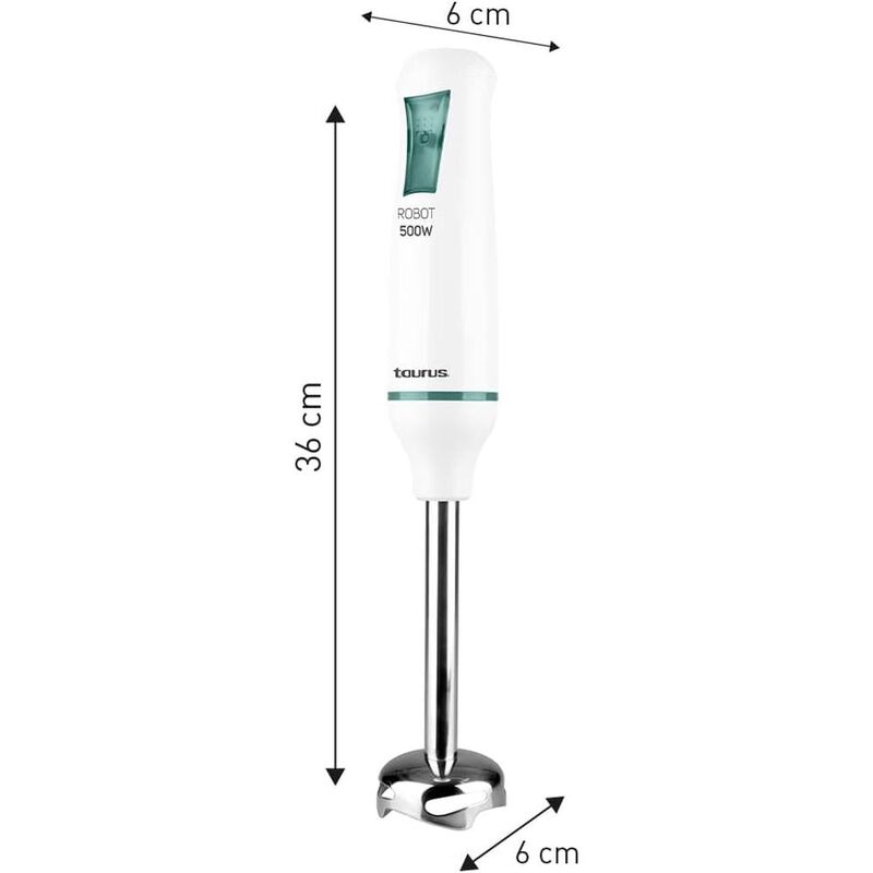 BATIDORA INMERSION TAURUS ROBOT500 INOX BLANCO image number null