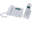 Set de 2 teléfonos, 1 alámbrico y 1 inalámbrico