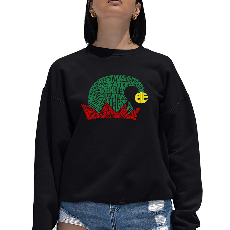 Sudadera De Cuello Redondo Word Art Para Mujer ... image number null