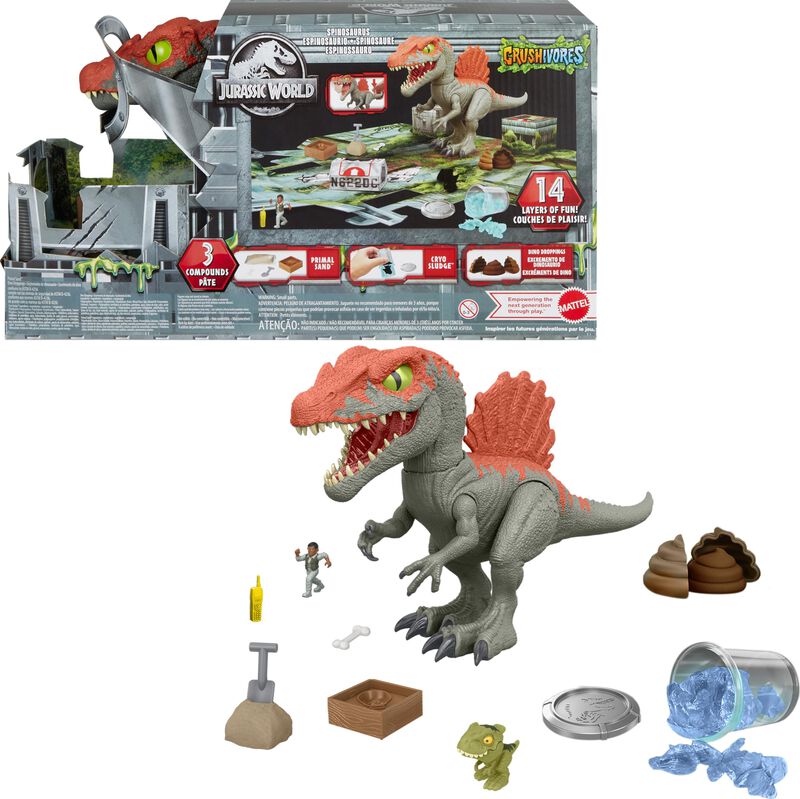 Figura De Acci&oacute;n Mattel Jurassic World Crasher ... image number null