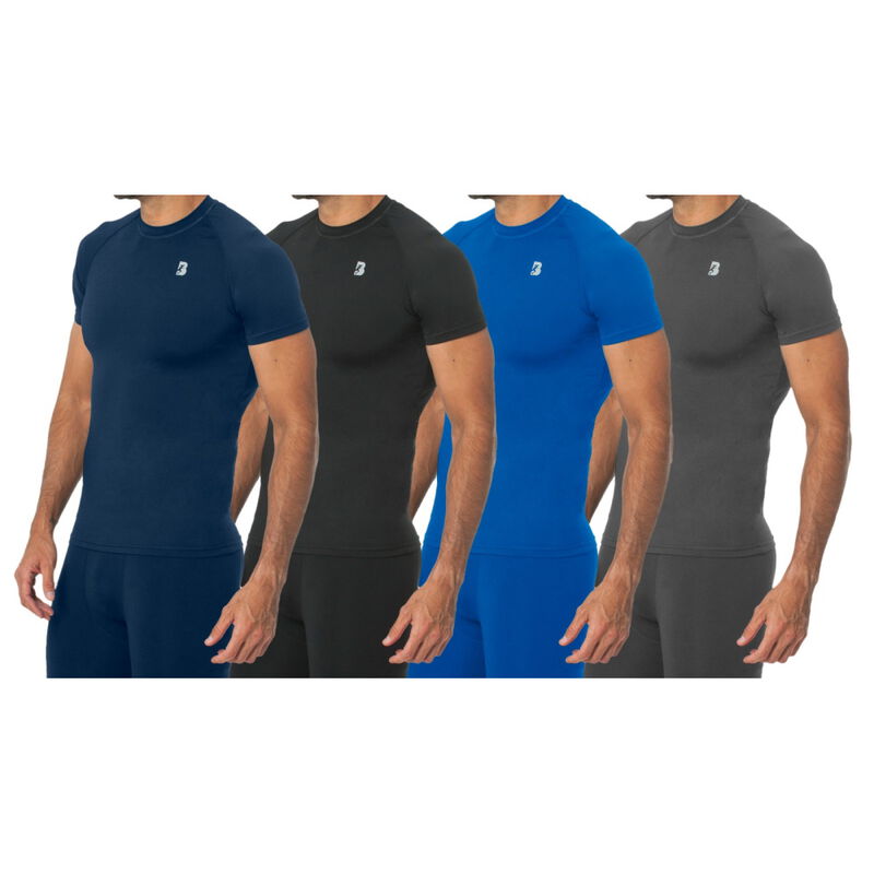 Playera Deportiva Dryfit Manga Corta Hombre Bla... image number null