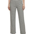Pantal&oacute;n Recto A Rayas Dise&ntilde;o Sofisticado Pant-060 Blanco Comodidad Total Para Look Casual Chic Y Elegancia Moderna Para Mujer