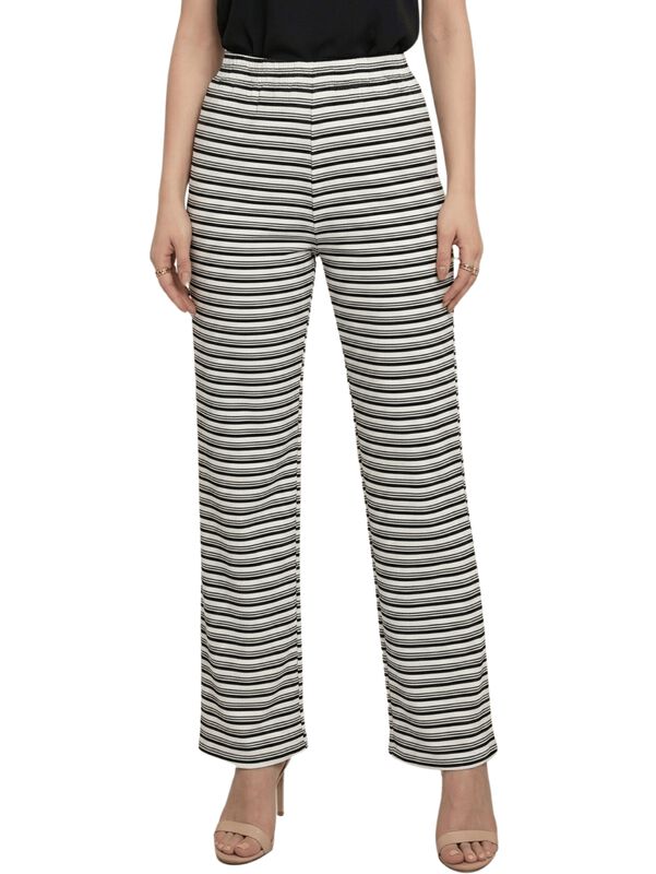 Pantal&oacute;n Recto A Rayas Dise&ntilde;o Sofisticado Pant-... image number null