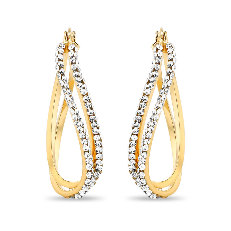 Arracadas 2Begold Amarillo Con Zirconias (25X10... image number null