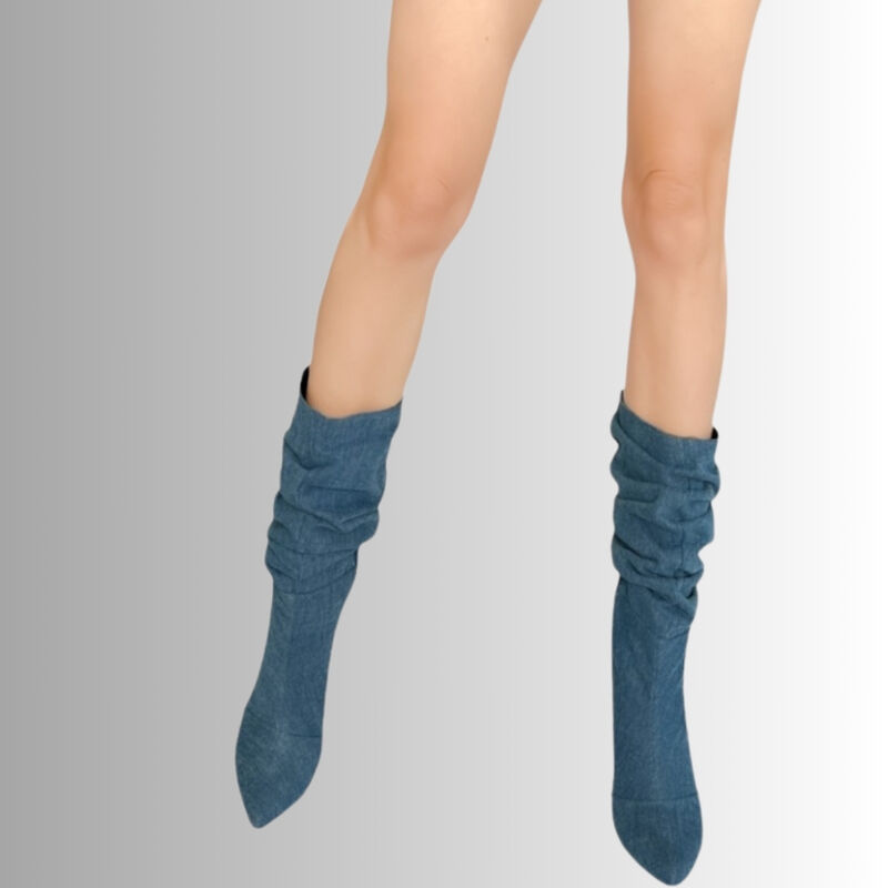 BOTA EFECTO CORRUGADO MALABIS BOT-1005 AZUL CON... image number null