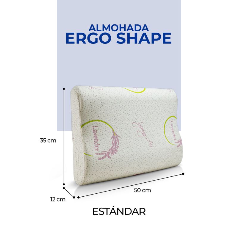 Almohada Ergon&oacute;mica Spring Air Lavanda Con Arom... image number null