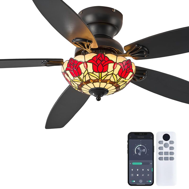 Ventilador De Techo Yanokooe 132 cm Con Pantall... image number null