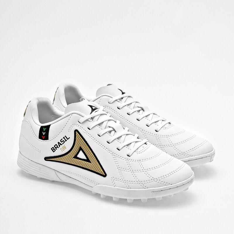 Pirma Tenis De F&uacute;tbol Para Mujer Blanco Dorado ... image number null
