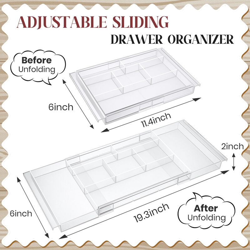 Organizador De Cajones Dunkive 4‑unidades 32‑51... image number null