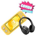 Combo Consola Nintendo Switch Lite 32 Gb Amarillo + Audifonos Bluetooth