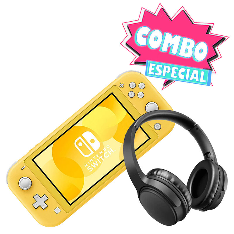 Combo Consola Nintendo Switch Lite 32 Gb Amaril... image number null