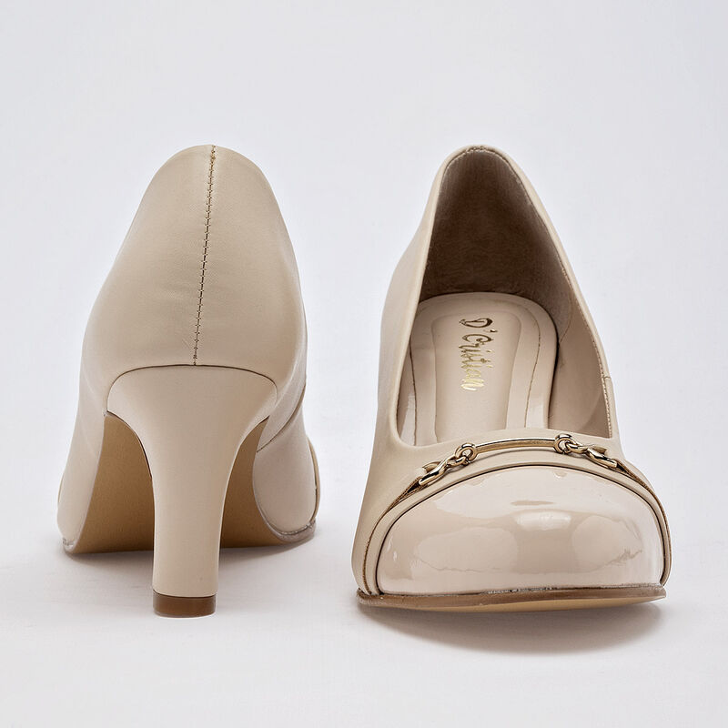 D'Cristian Zapatilla para mujer beige image number null