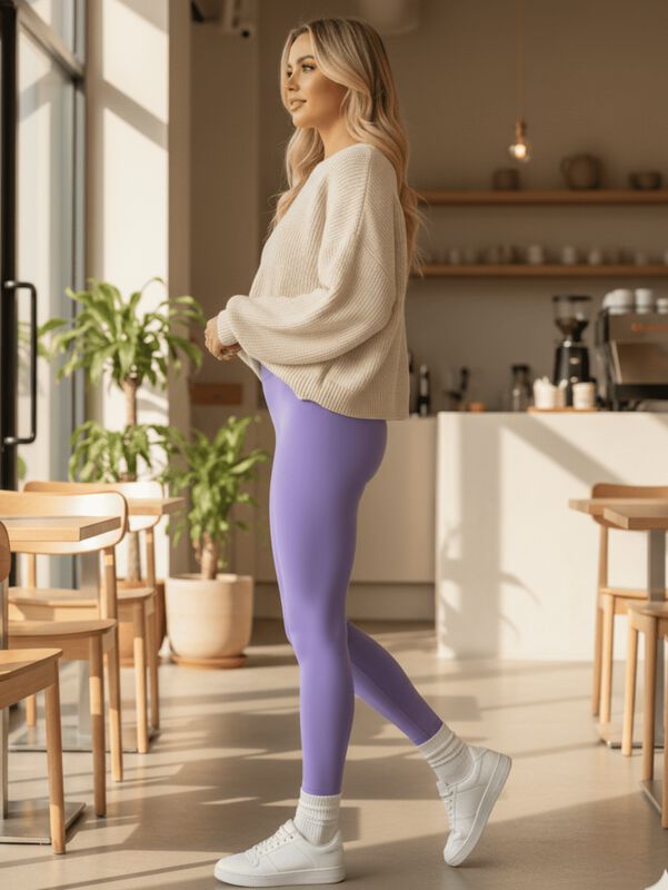 Set De 4 Leggings T&eacute;rmico De Mujer Lic-071PX4 V... image number null