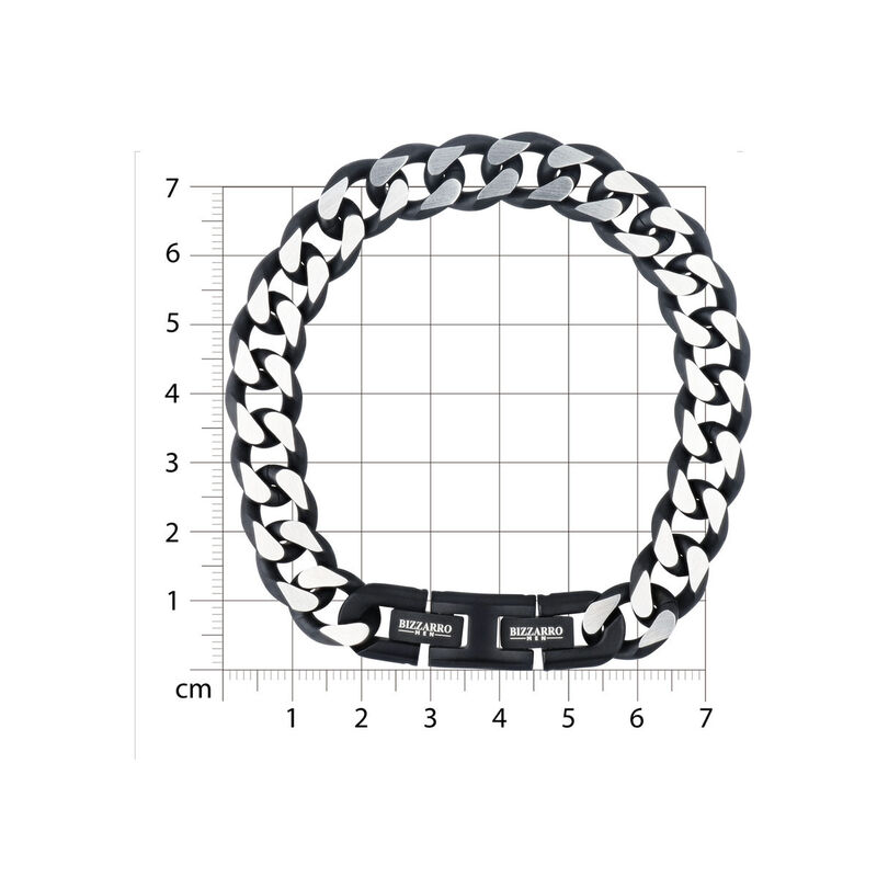 Pulsera De Acero En Color Negro Para Caballero image number null