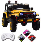 Montable Electrico Camioneta Para Ni&ntilde;os Control Remoto Luz 12v - Amarillo