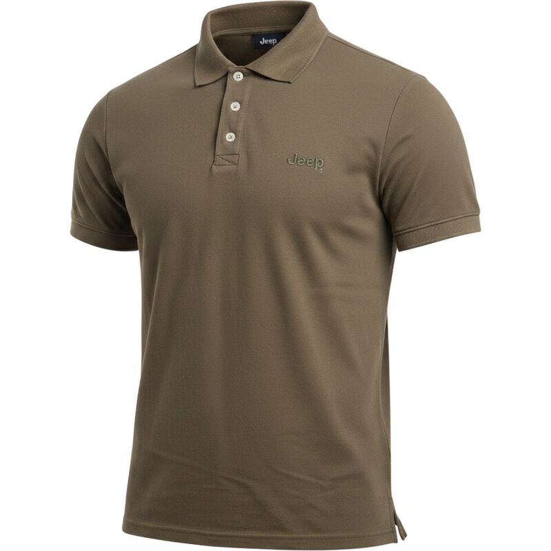 Playera Polo Jeep Hombre Manga Corta Olivo Orig... image number null