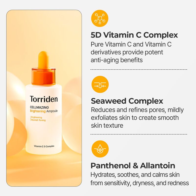 S&eacute;rum Facial Torriden Cellmazing Vita C 30ml image number null
