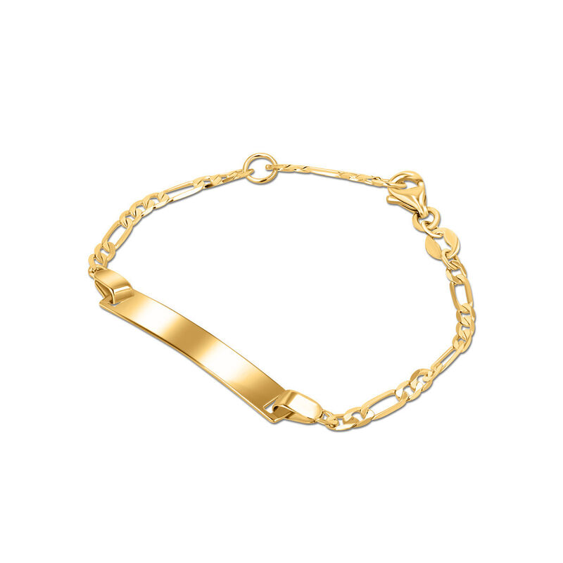 Esclava Oro Amarillo 10k 3x1 De 14 Cm Fina Y Lu... image number null