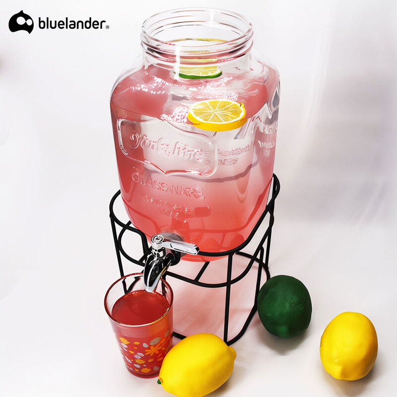 Vitrolero Dispensador con Base de Hierro Bluela... image number null