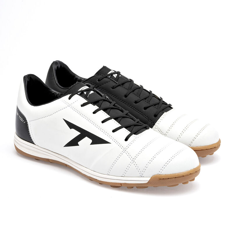 Trucco tenis de f&uacute;tbol para hombre blanco negro... image number null