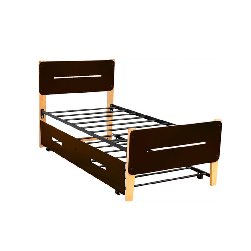 Cama Con Cama Baja Juno Caf&eacute; image number null