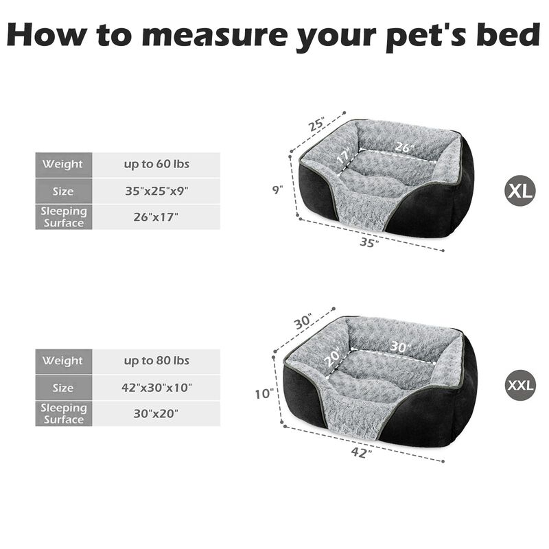 Cama Para Perro Invenho Xl Grande Lavable, Orto... image number null