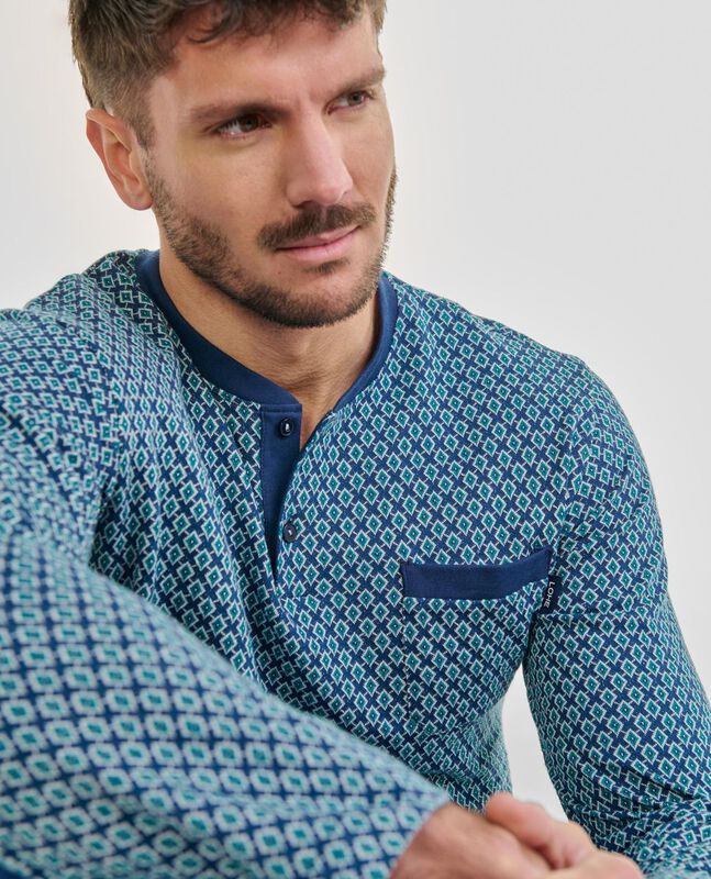 Pijama Corbatero Marino image number null