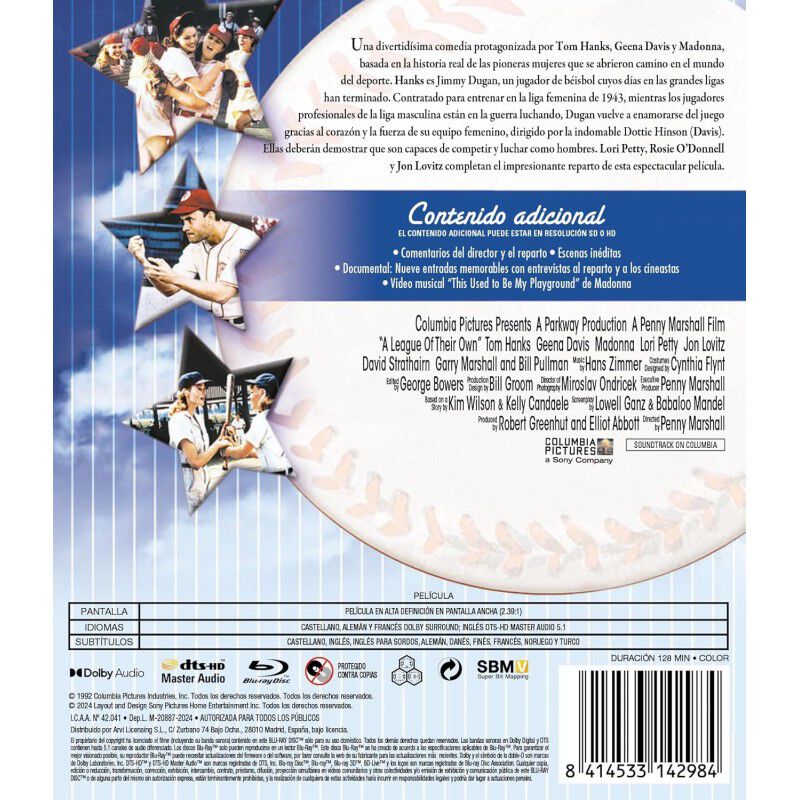 Ellas Dan el Golpe [Blu-ray] (1992) A League of... image number null