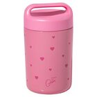 Frasco Para Comida Paris Hilton De Acero Inoxidable 470ml Rosa Con Dise&ntilde;o De Coraz&oacute;n