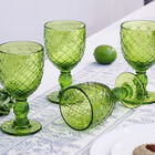 Set Copas Knitted Cristal Verde 4 Piezas 315Ml.