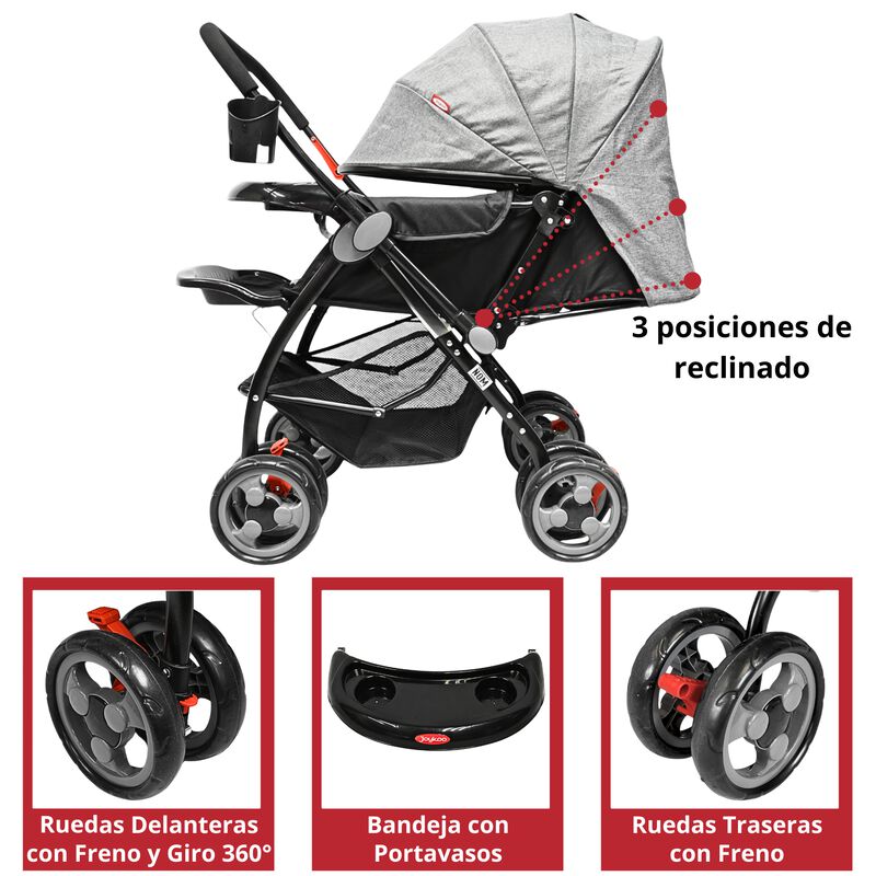 Carriola para Beb&eacute; Manubrio Reversible Asiento ... image number null