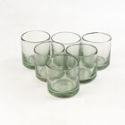 Vasos Set de 6 Vasos de Vidrio Soplado Transparente Marea Baja