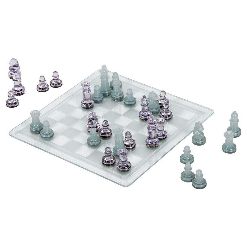 Ajedrez y Damas Inglesas  Tablero de Cristal image number null