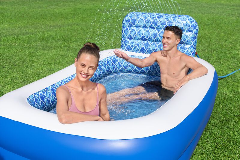 Alberca Inflable rectangular fam c aspersor cas... image number null