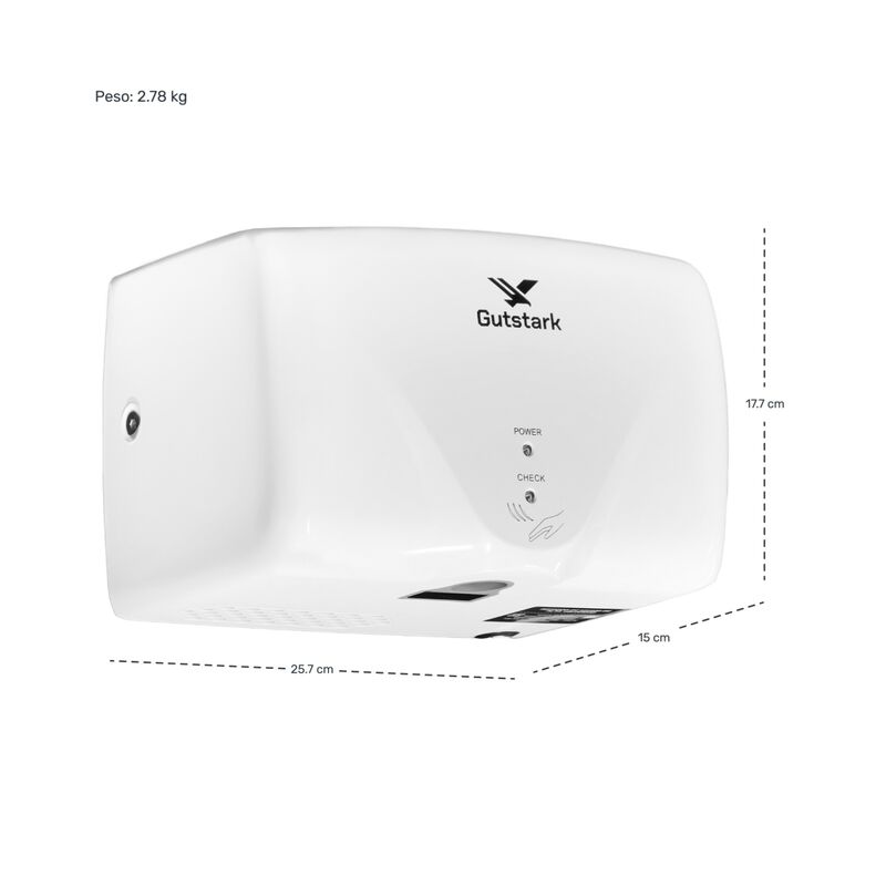 Secador Manos Autom&aacute;tico Alto Rendimiento Bajo ... image number null