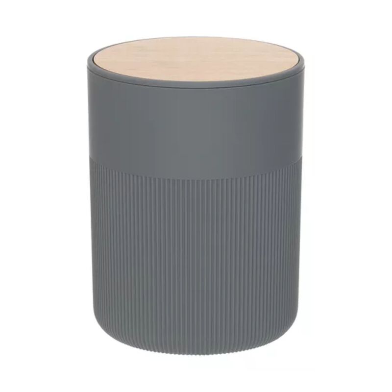 Basurero Gris Bamboo con Tapa Giratoria Soho &ndash; ... image number null