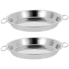 Bandeja de Vapor Hemoton 24 cm, Juego de 2 Unidades, Acero Inoxidable