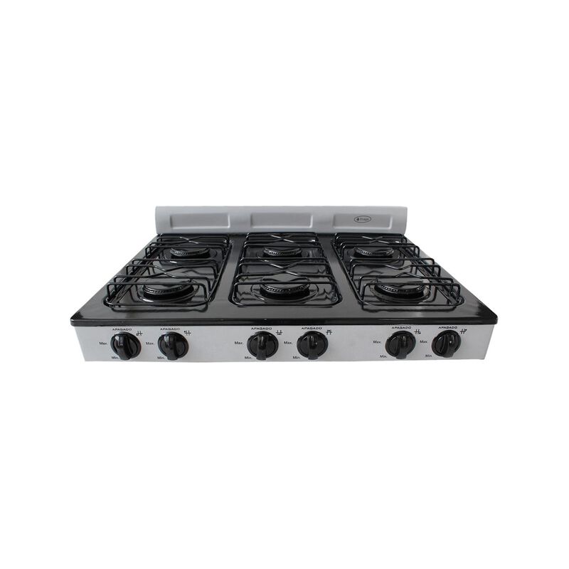 Parrilla Gas Lp 6 Quemadores Comal Porcelanizad... image number null