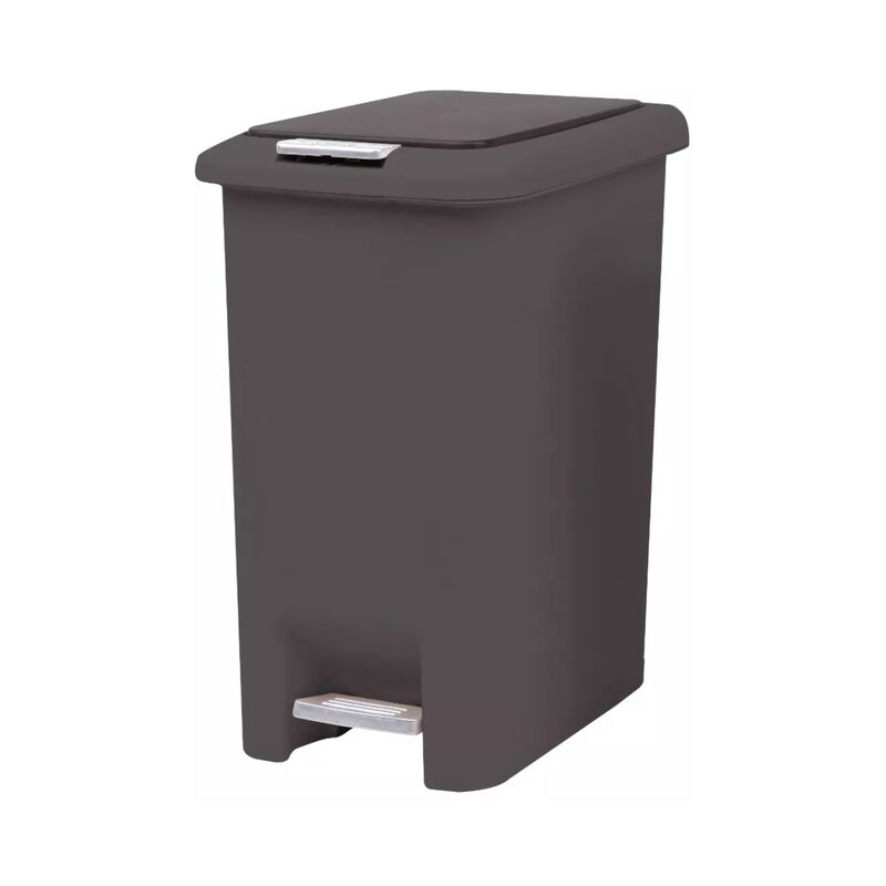 Basurero Con Doble Mecanismo 45l Gris Namaro De... image number null