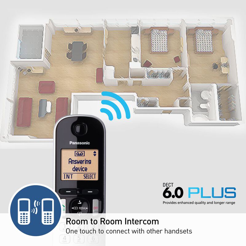 Tel&eacute;fono Inal&aacute;mbrico Panasonic Dect 6.0 Kx-tgc2... image number null