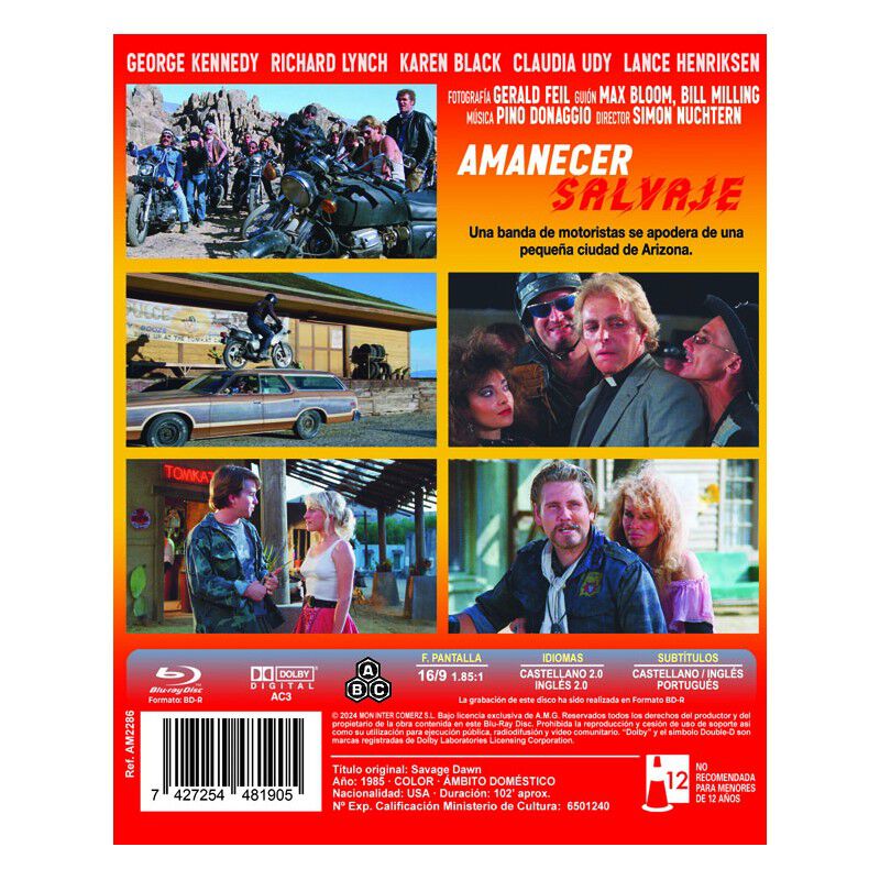 Amanecer Salvaje [blu-ray R] (1985) Savage Dawn image number null