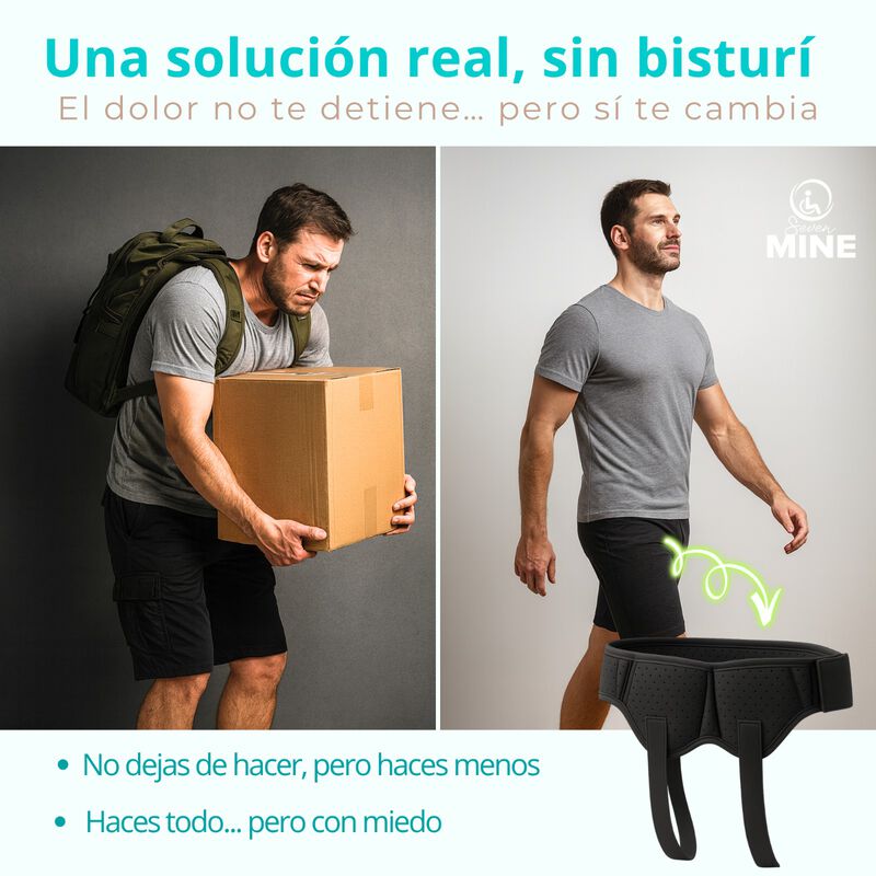 Faja Inguinal Para Hombre Con Soporte Ajustable... image number null